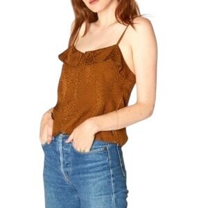 Anthropologie Lacusa Leopard Print Tank Top Size M